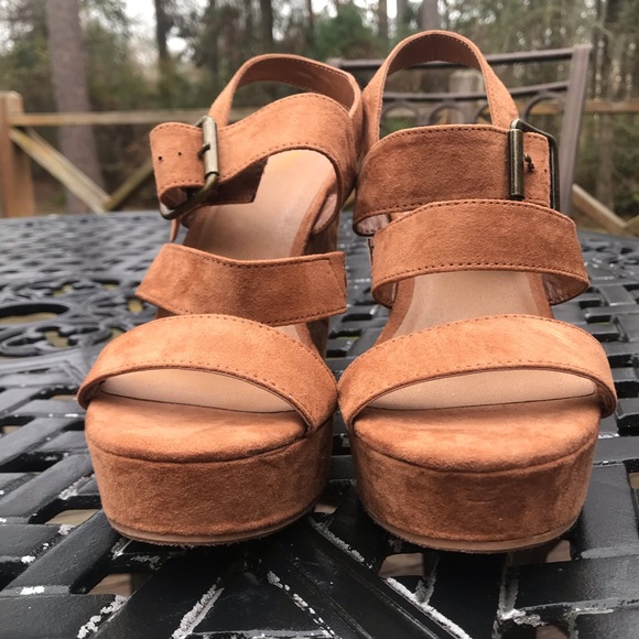 Mossimo Supply Co. Shoes - *NEW* Brown Suede Wedges